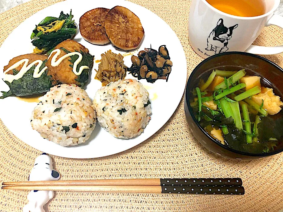 鳥つくねの照り焼き定食|さよさん