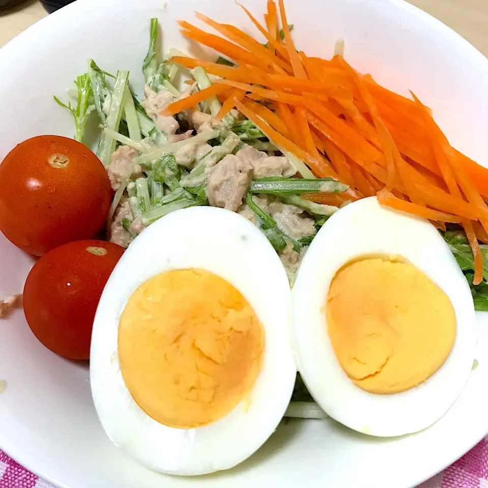 水菜とツナのマヨポンサラダ🥗|ペンクックさん