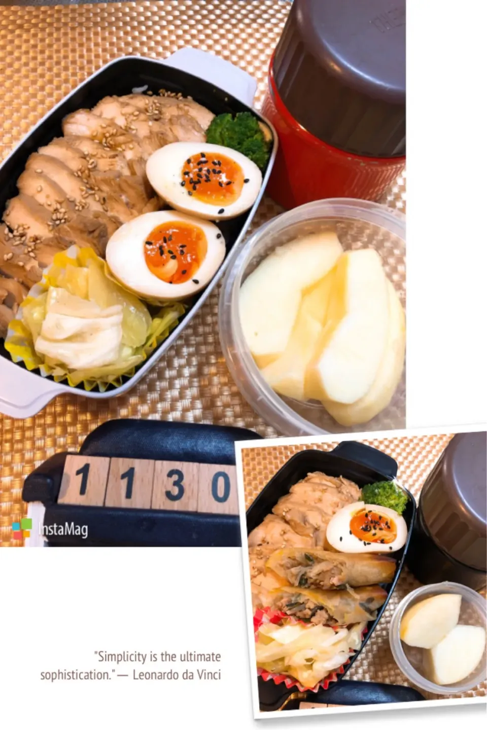 鶏チャーシュー丼弁当☆11/30 #高校生男子弁当  #中学生男子弁当|yu-co☆さん