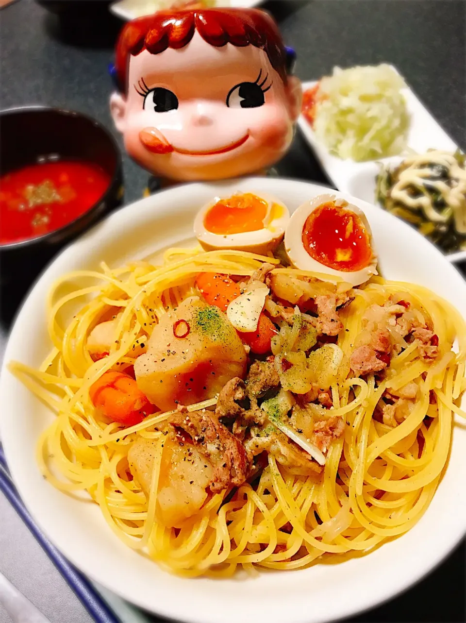 リメイク♡甘酒肉じゃがパスタ。|ぽき。さん