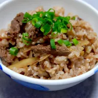 鹿肉混ぜご飯