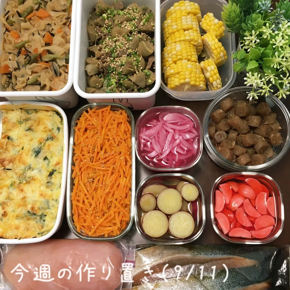 Snapdishの料理写真:今週の作り置き（9/11）|chiezooさん