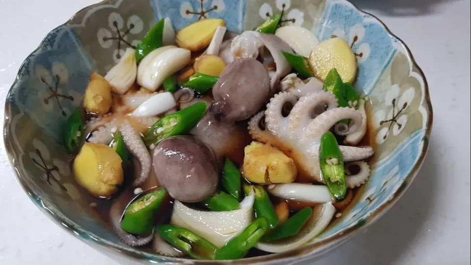 marinated octopus|steven z.y.さん