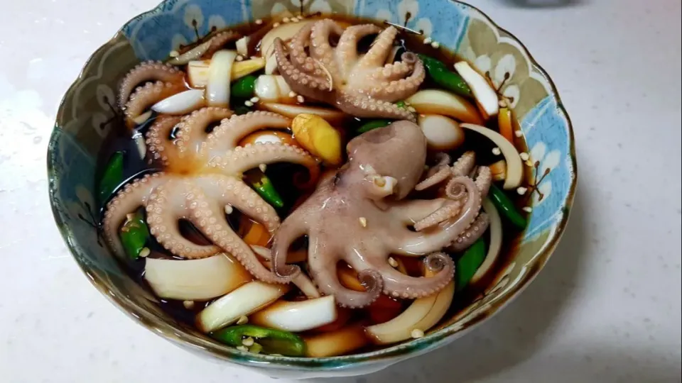 marinated octopus|steven z.y.さん