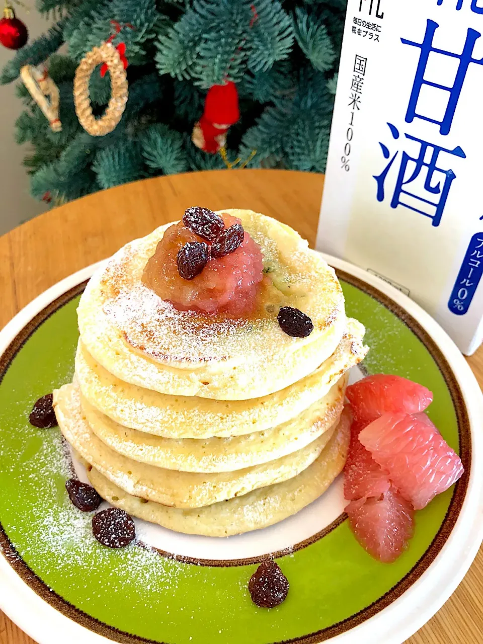 糀甘酒でふんわりまろやかパンケーキ🥞|わたげさん