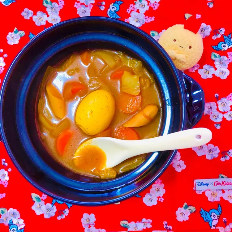 Snapdishの料理写真:まるっとたまごスープカレー🌼|えまむらさん