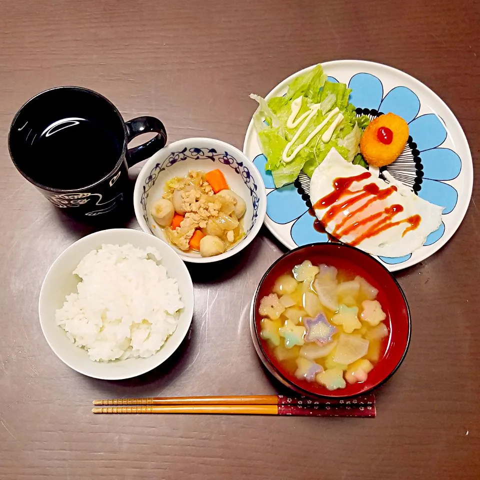 目玉焼きの朝ご飯♡|Mami.Nさん