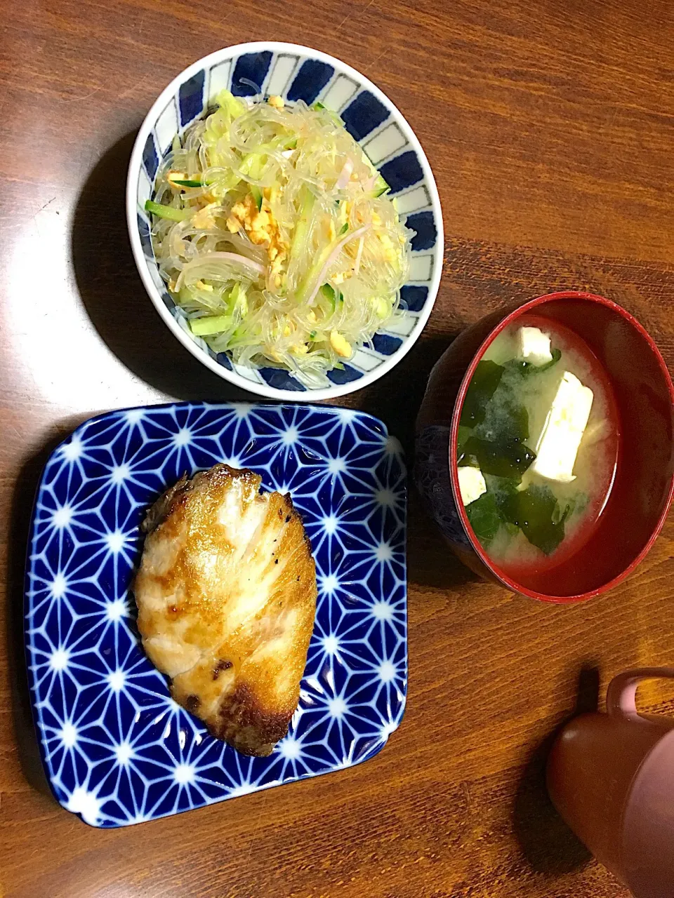 ブリの塩焼きと春雨サラダ|ゆきこさん