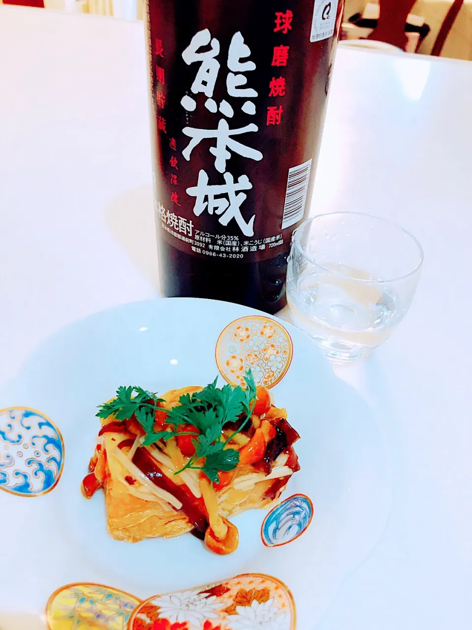 本格焼酎熊本城に似合う料理を作ってみた！|クリスマスローズさん