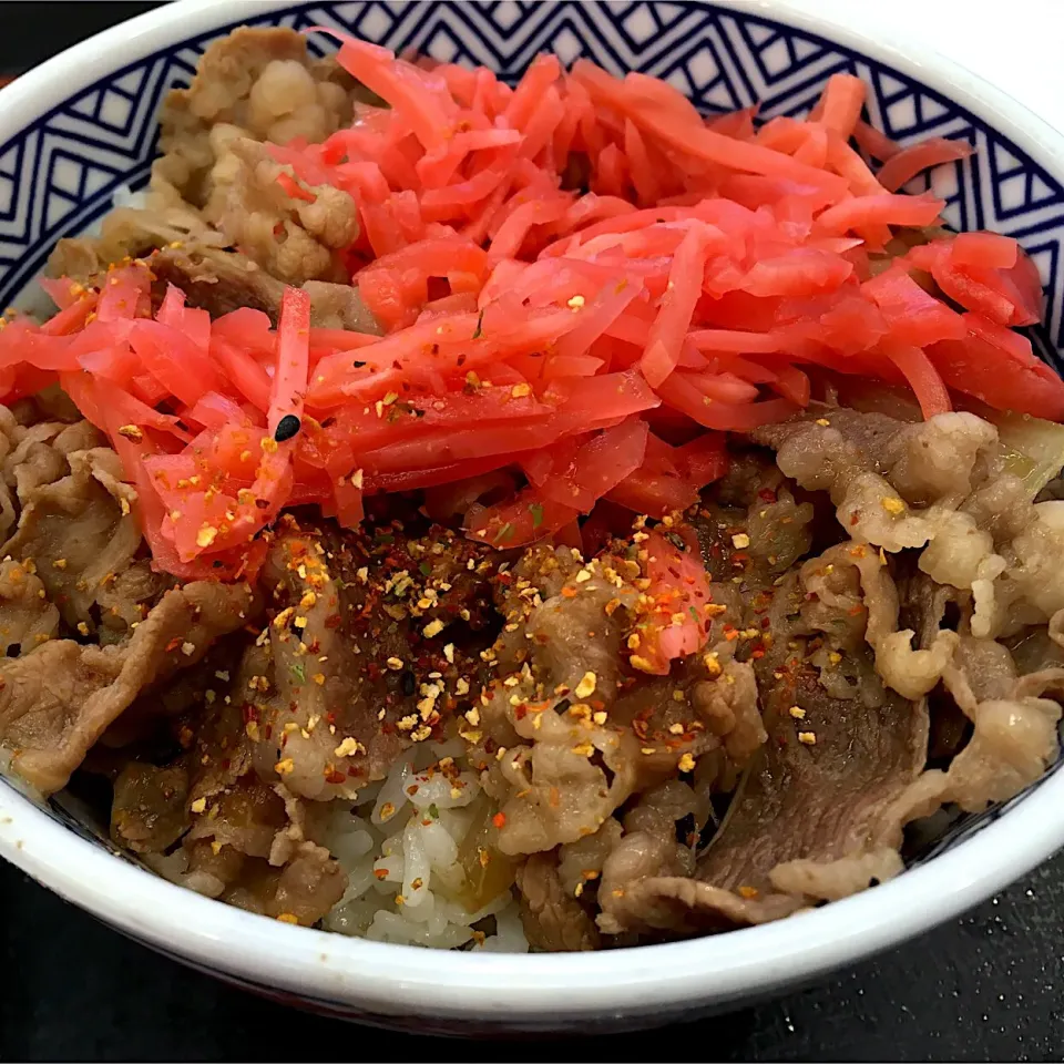 吉野家の牛丼|はっちぃさん