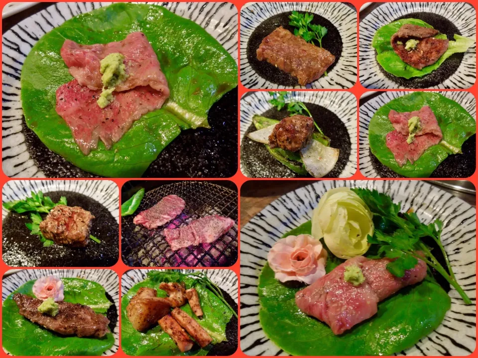 Snapdishの料理写真:7つの部位の食べ比べ (焼き上がり編)
カイノミ、ササミ、ハラミ二種、タンスティック、上ホルモン、コリコリ|Takeshi  Nagakiさん