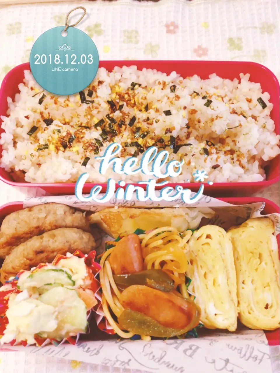 Snapdishの料理写真:ハンバーグ弁当|harutomomamaさん