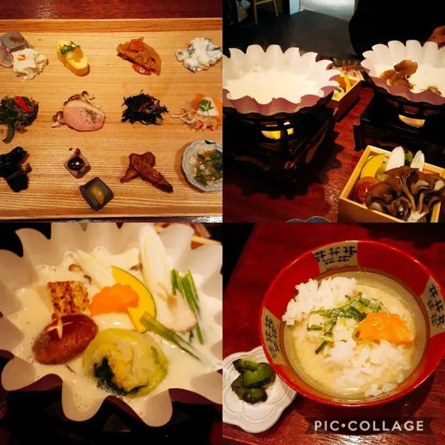 京都。豆八～離れ～
おばんざいと豆乳鍋のランチ🍁|エリカさん