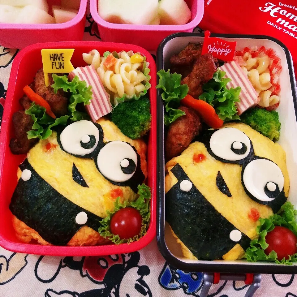 Snapdishの料理写真:ミニオンのお弁当。|チャッティーさん