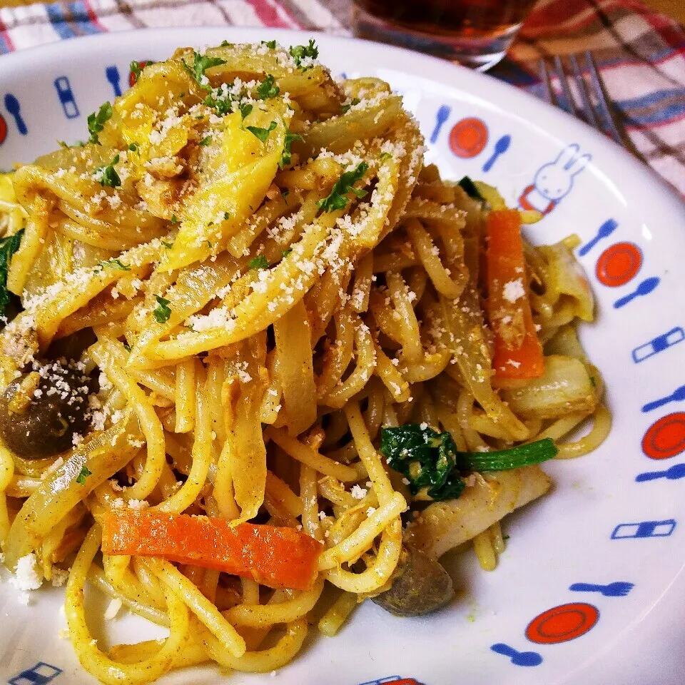 カレー味のスパゲッティー|チャッティーさん