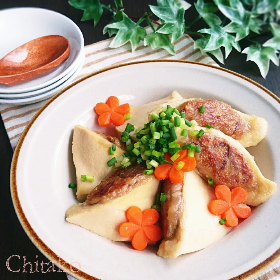 ふわふわジューシー♡高野豆腐の肉詰め♡安くて旨くて栄養満点♪|ちたこさん