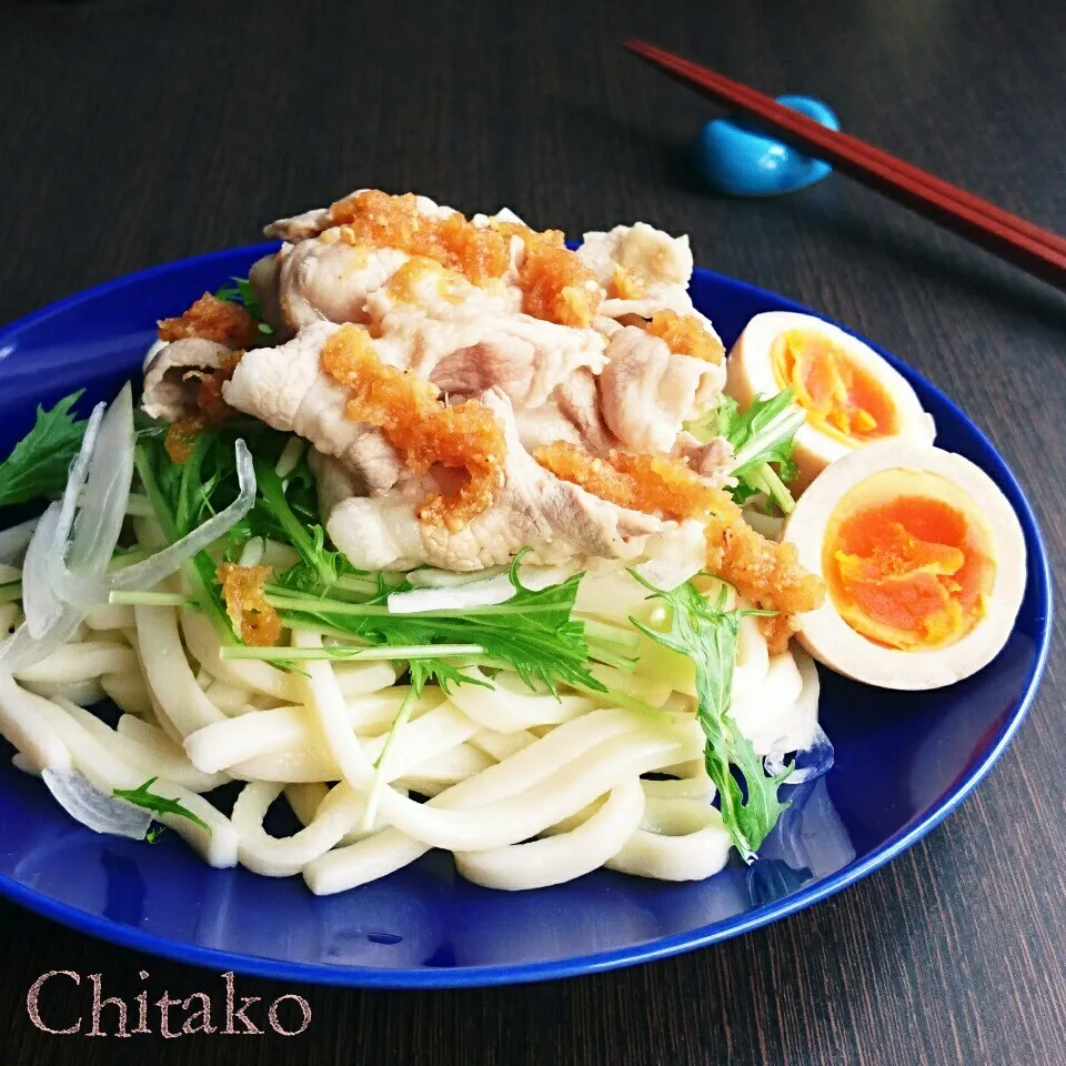 Snapdishの料理写真:美味し過ぎ超注意♡自慢の冷しゃぶおろしうどん♡簡単＊絶品♡|ちたこさん