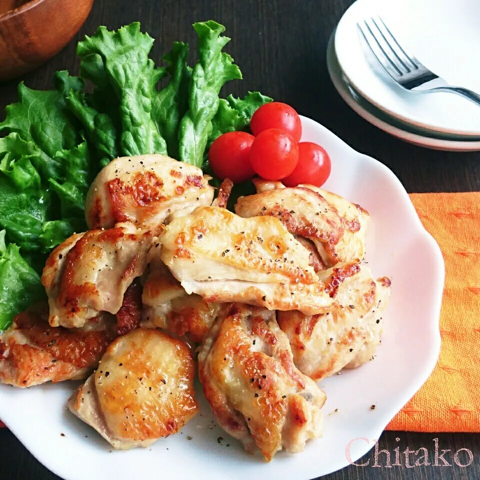 揉んで焼くだけ♪やみつきガーリックチキン♡中毒性有り♡♡|ちたこさん