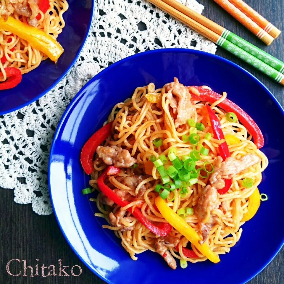 ハマる♡絶品アジアン焼きそば♡野菜は何でも♪簡単＊節約♡|ちたこさん