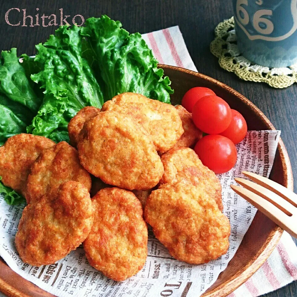 まな板不要♡ふんわりジューシー自慢のチキンナゲット♡簡単節約|ちたこさん