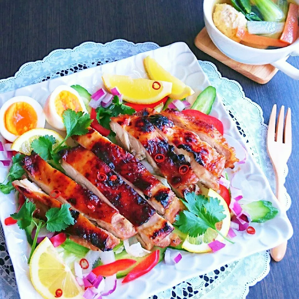 漬けて焼くだけ＊タイ風チキンガイヤーン♪ご飯もお酒も進む～♡|ちたこさん