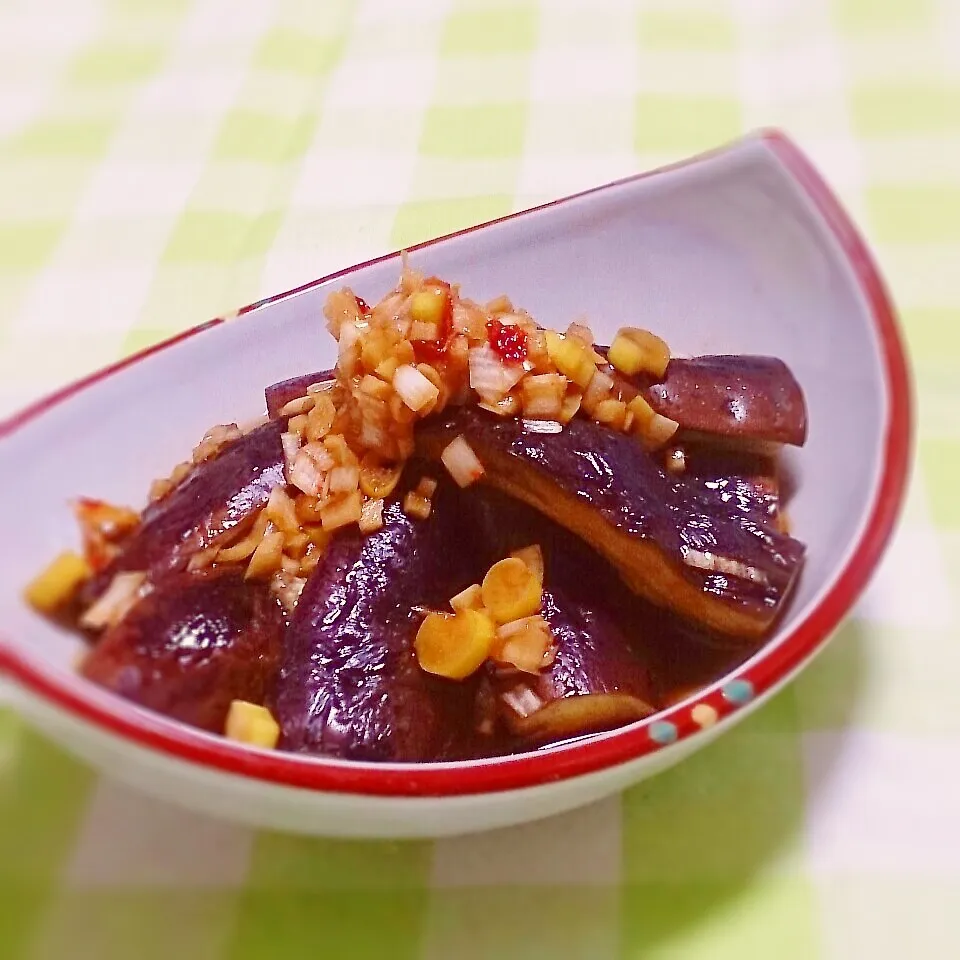 レンジで茄子の中華浸し|ちたこさん