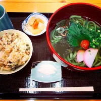 笹うどん定食
@兵庫県 波賀町|えがっちさん