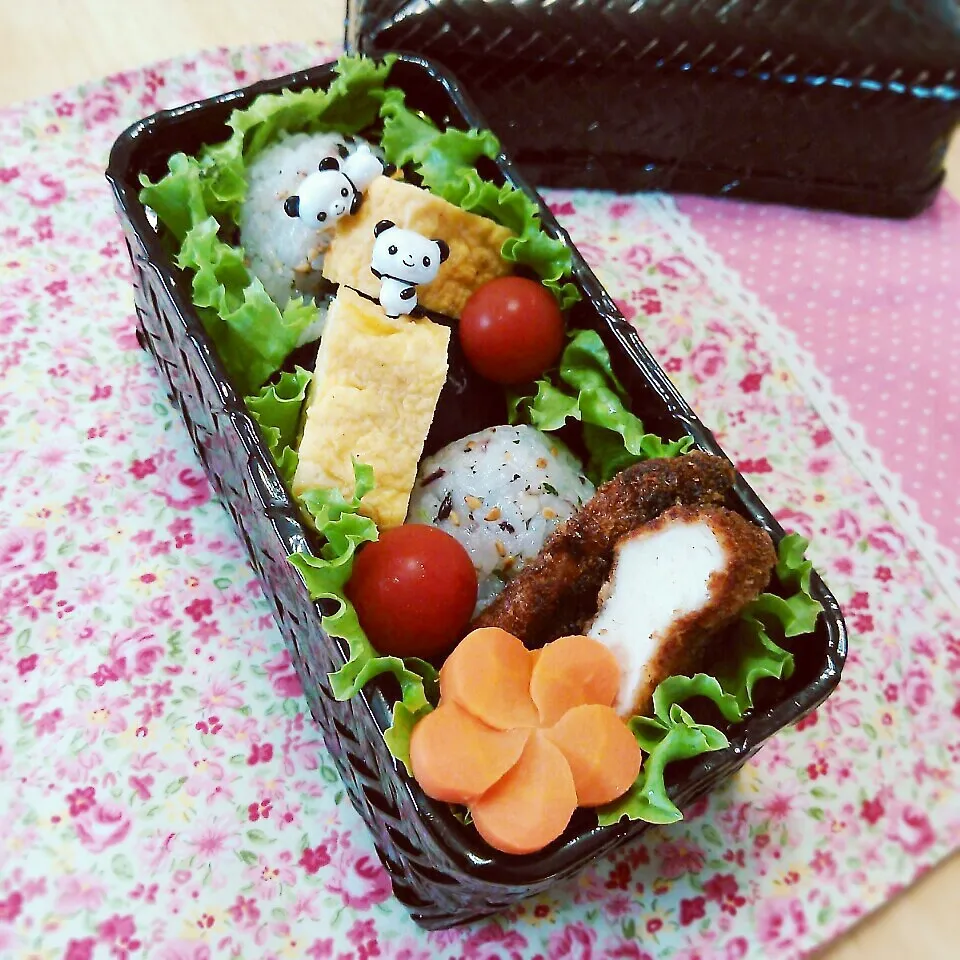 おにぎり弁当・チキンカツ|チャッティーさん