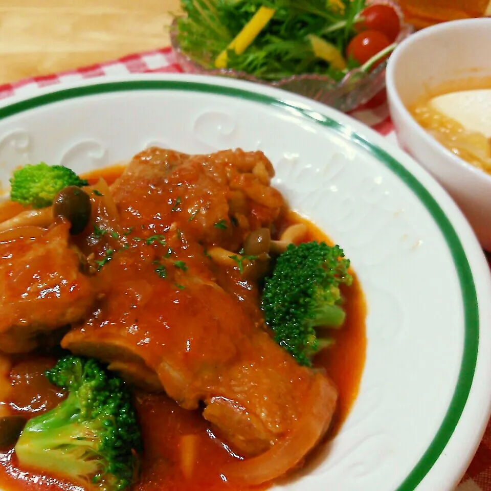 チキンのトマト煮|チャッティーさん