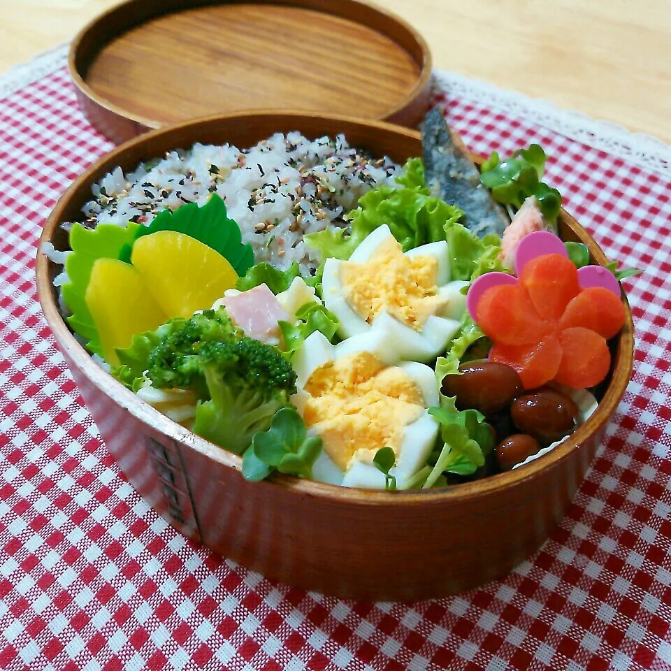 今日は鮭のムニエル弁当～。|チャッティーさん