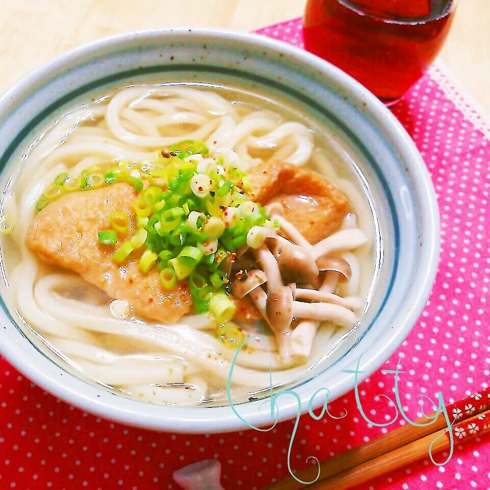 きつねうどん～～。|チャッティーさん