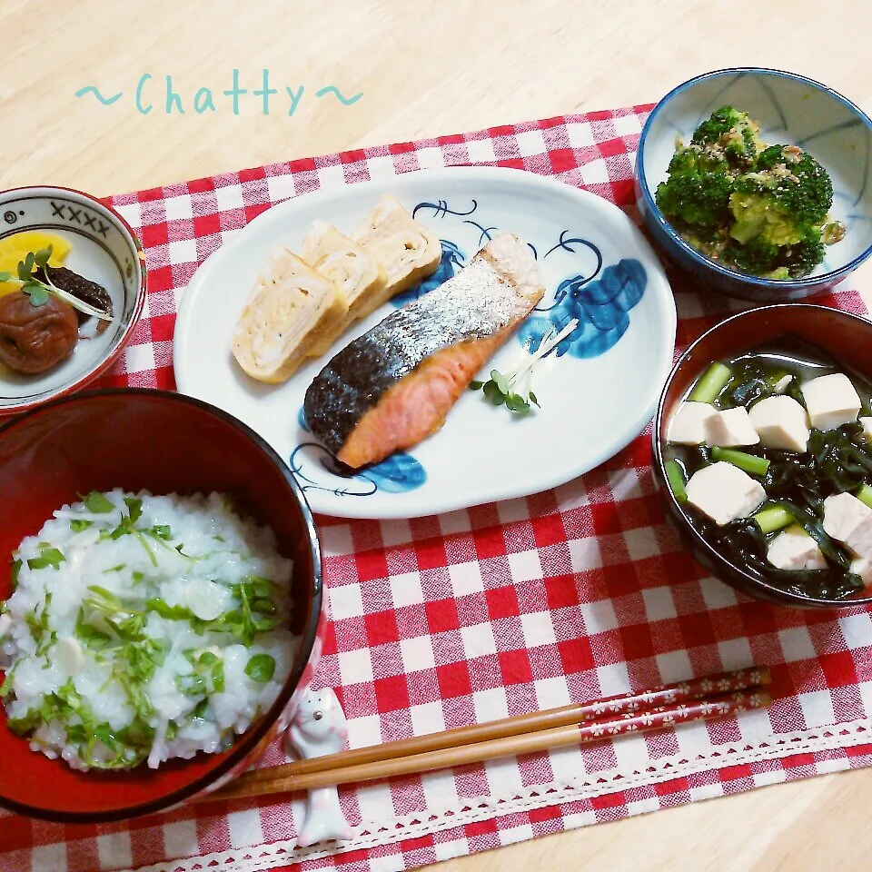 七草粥定食～。|チャッティーさん