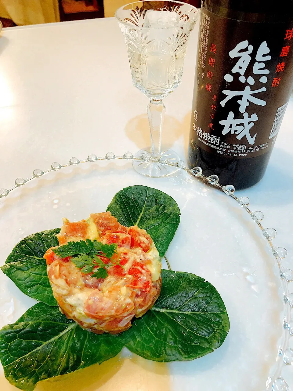 本格焼酎熊本城似合う料理を作ってみた！|クリスマスローズさん