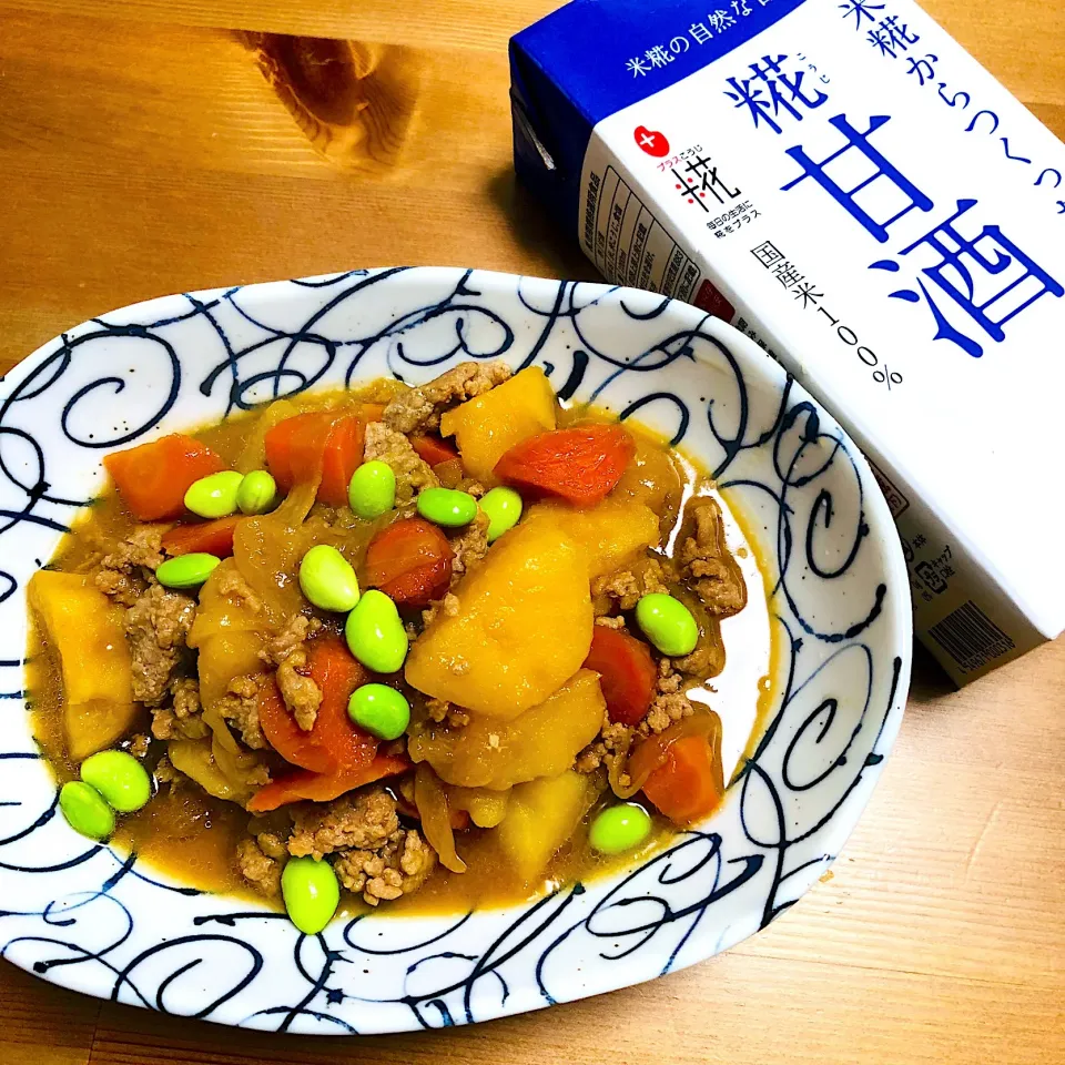 いただいた麹甘酒で、挽肉の肉じゃが🥔🥕
#肉じゃが|ayumiさん