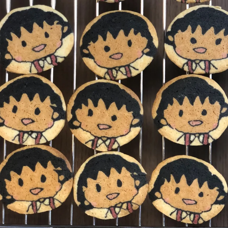 ちびまる子ちゃんの 金太郎飴みたいなクッキーを作りました🍪

 #クッキー  #金太郎飴クッキー  #金太郎クッキー  #アイスボックスクッキー  #手作りクッキー  #キャラクッキー  #手作り  #ちびまる子ちゃん #まるちゃん#さくらももこ|izuyoさん