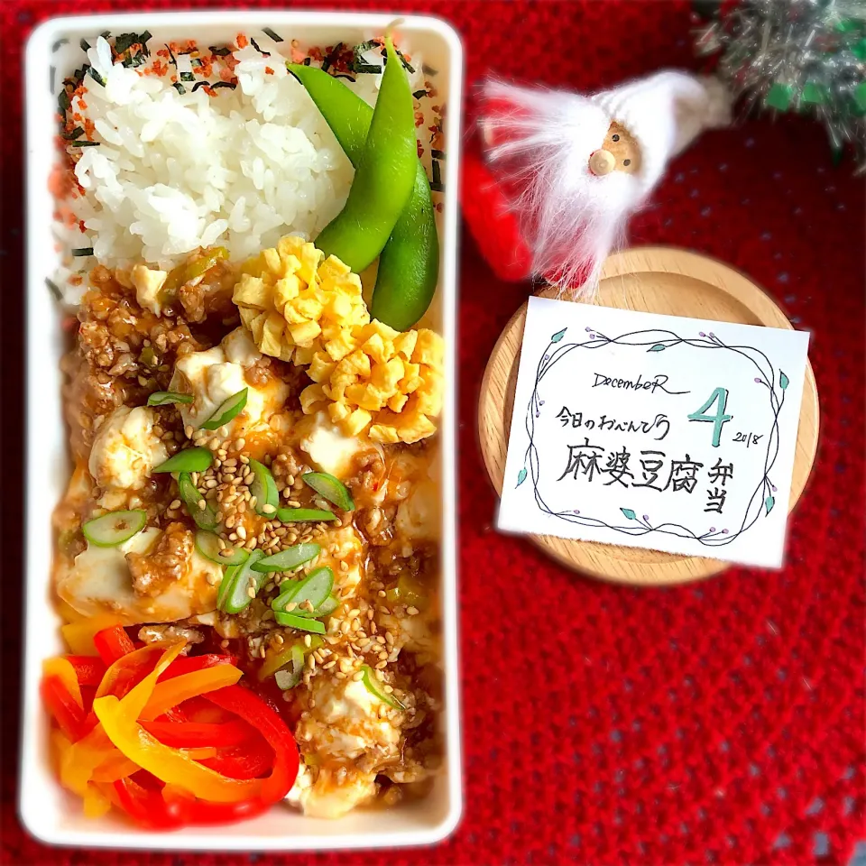 Snapdishの料理写真:麻婆豆腐弁当|mogumogu1.11さん