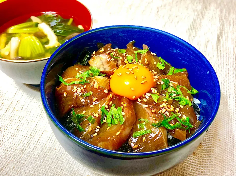 ハマチの漬け丼〜♪|あんちゃんさん