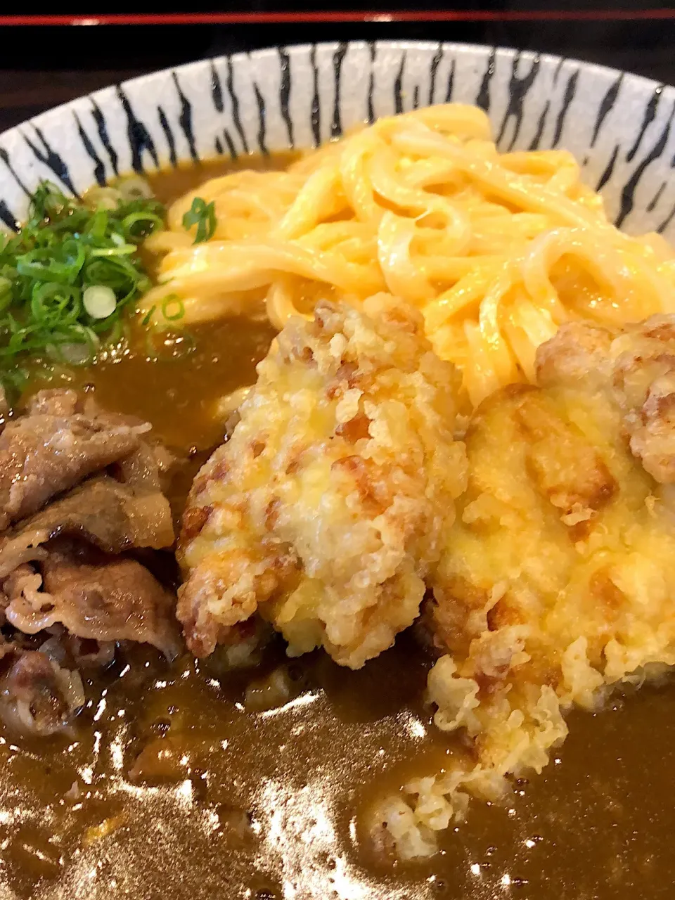 Snapdishの料理写真:とり天釜あつ玉カレー|saeさん