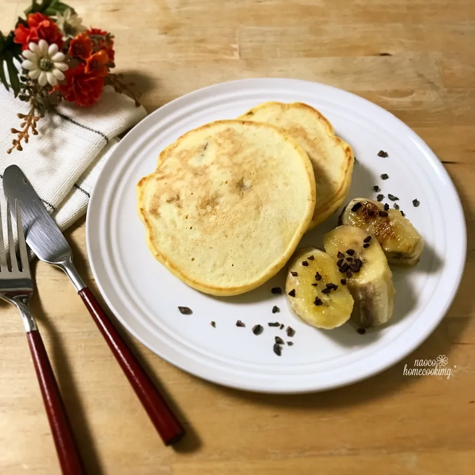 薄力粉〜の♪完熟バナナのパンケーキ|naocoさん