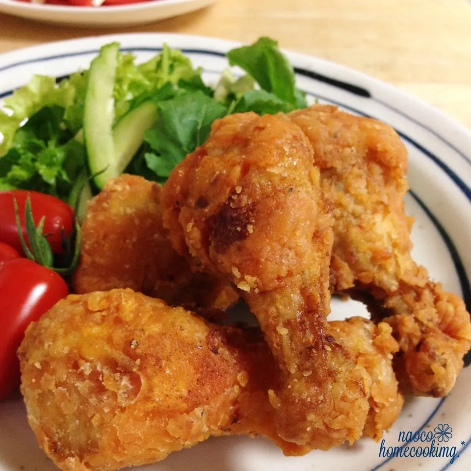 茹で鶏から作る＊生焼けナシで簡単♪ケイジャンチキン|naocoさん