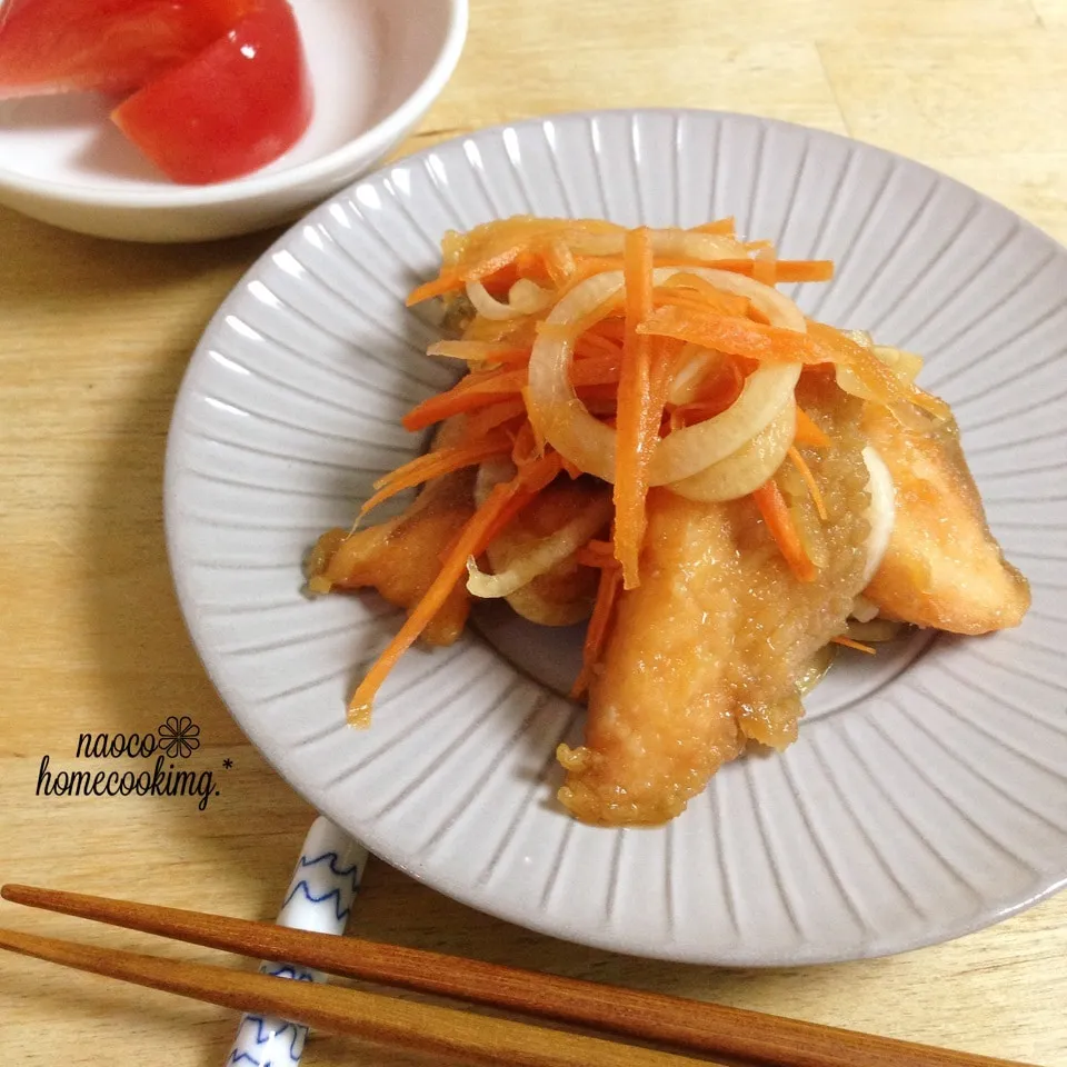 揚げ焼きで簡単♪野菜も美味しぃ♡鮭の南蛮漬け|naocoさん