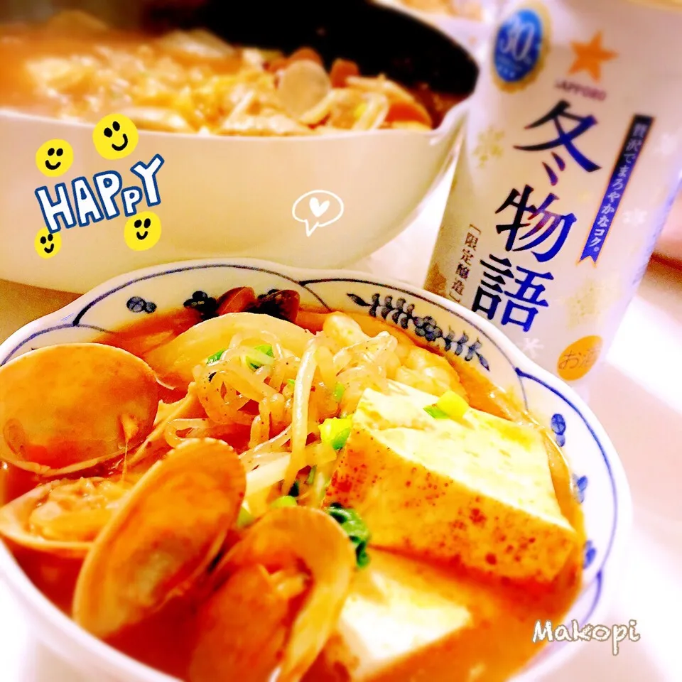 Snapdishの料理写真:夕飯はスンドゥブ (〃艸〃)♡|まこぴ～♪さん