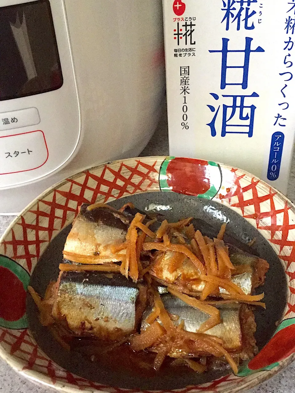 ショウガたっぷりサンマの甘酒煮
 #糀甘酒  #電気圧力鍋|ままみさん