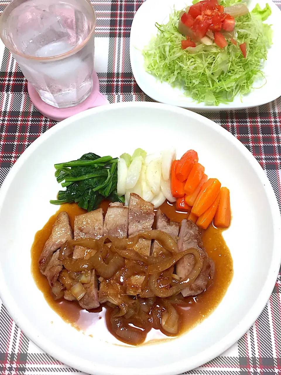 ポークソテー玉ねぎニンニク醤油がけ|まみっこさん