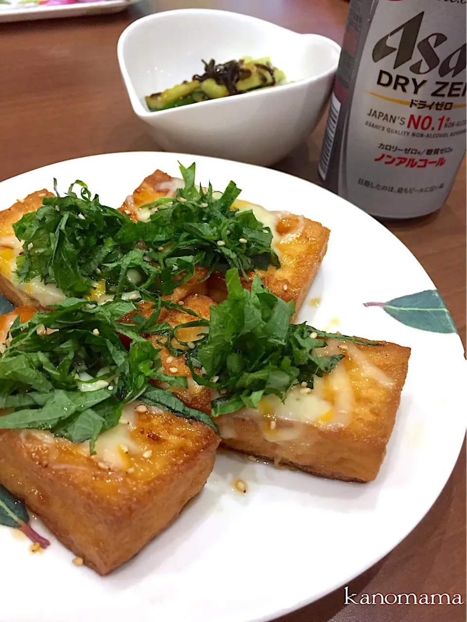 Snapdishの料理写真:厚揚げチーズ照り焼き♪|ゆきさん