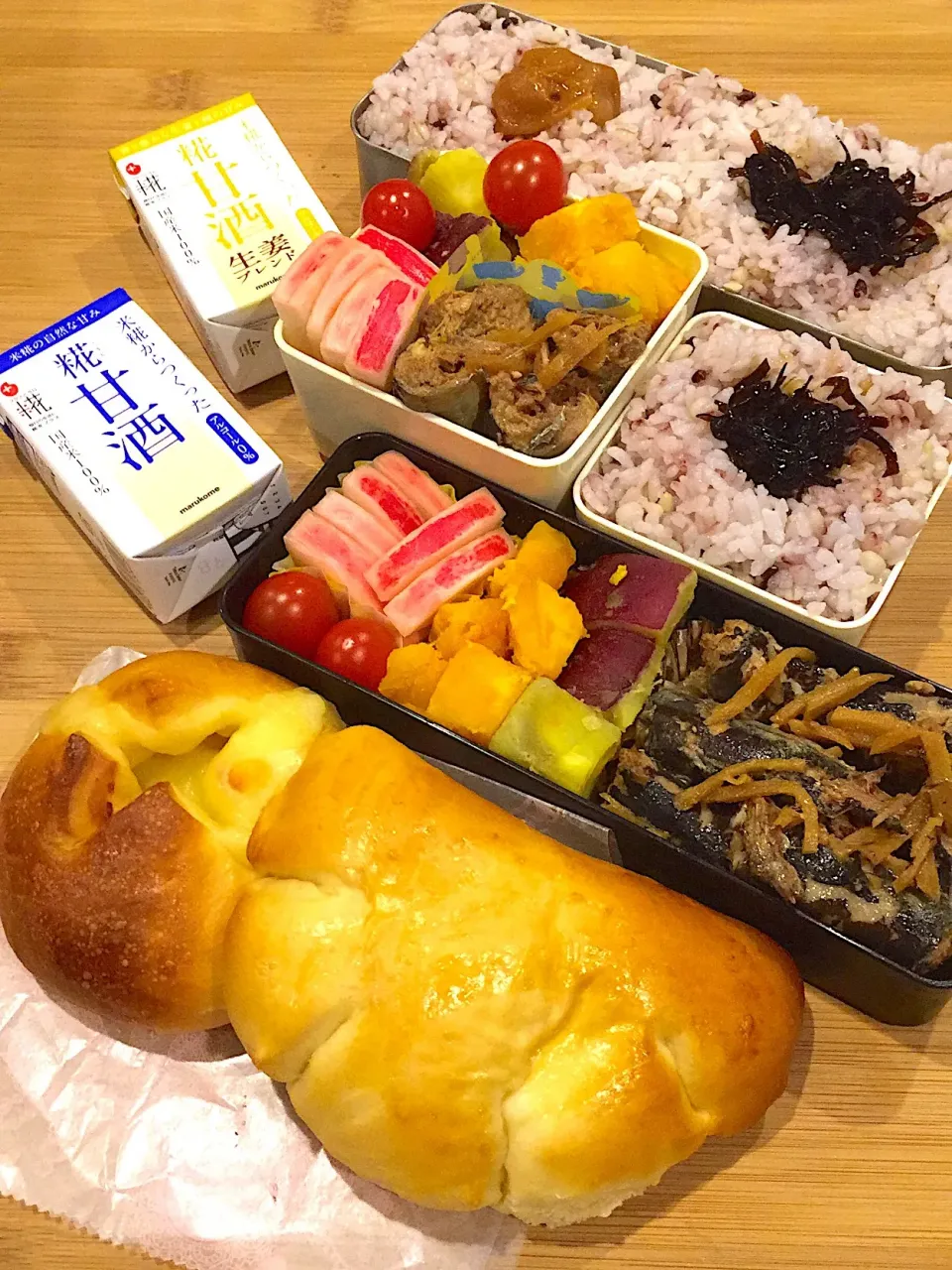 12/5のお兄ちゃん&お姉ちゃん弁当🍱
 #弁当  #あさごぱん|ままみさん