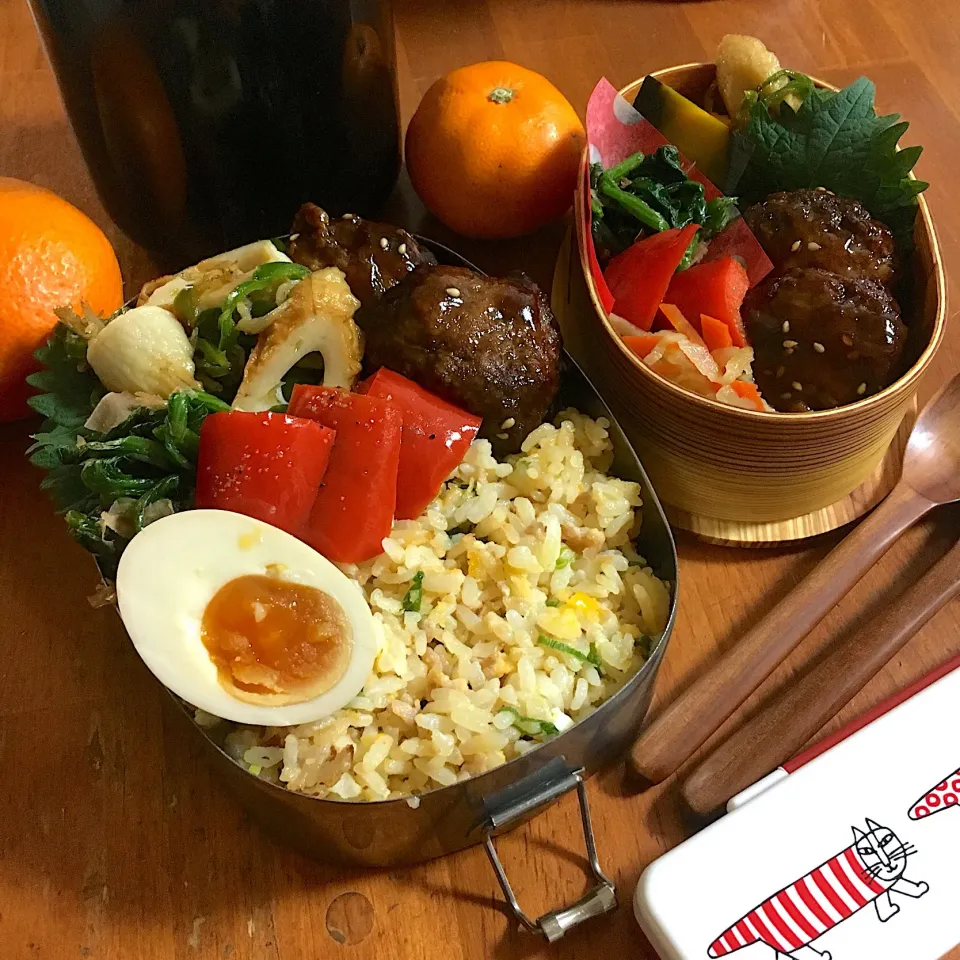 チャーハン＆肉団子の甘酢あん弁当|てんさん