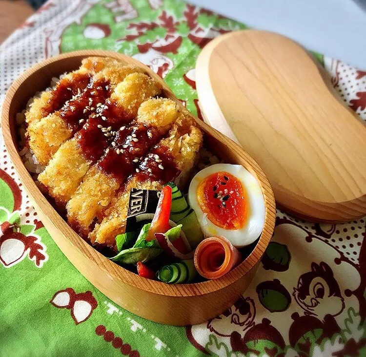 肉好きJKのためのとんかつ弁当|omame♪♪さん