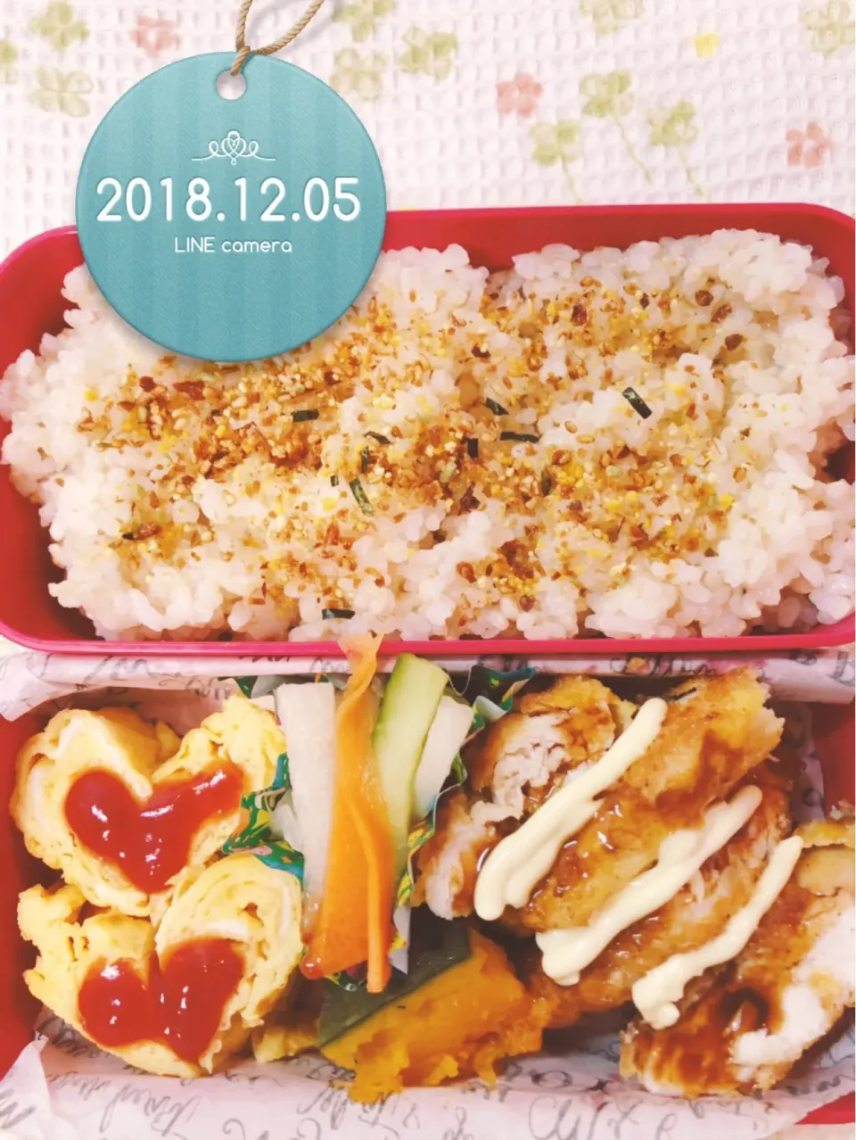 Snapdishの料理写真:鶏ささみフライ弁当|harutomomamaさん