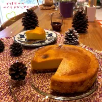 かぼちゃのベイクドチーズケーキ🧡